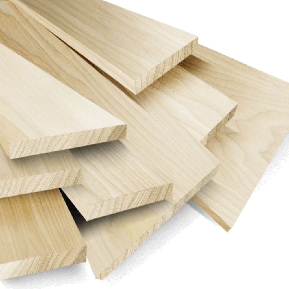 Poplar S&B 4/4 KD Random Width Lumber