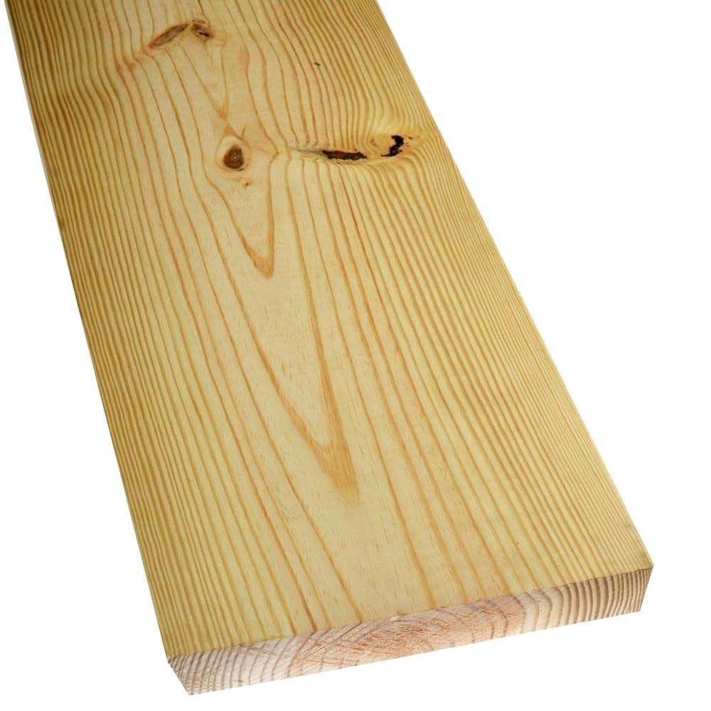 Knotty Yellow Pine 4/4 KD Random Width Lumber