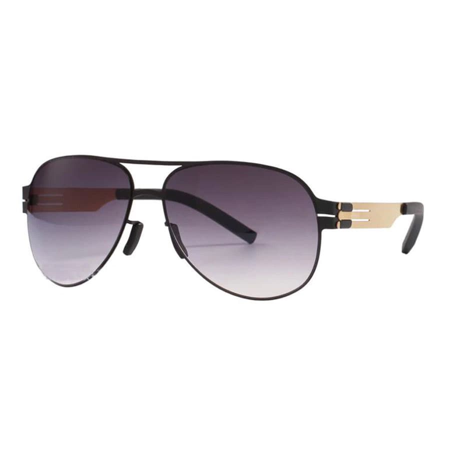 LOGAN Interlocking Hinge Aviator Sunglasses - thumbnail 2