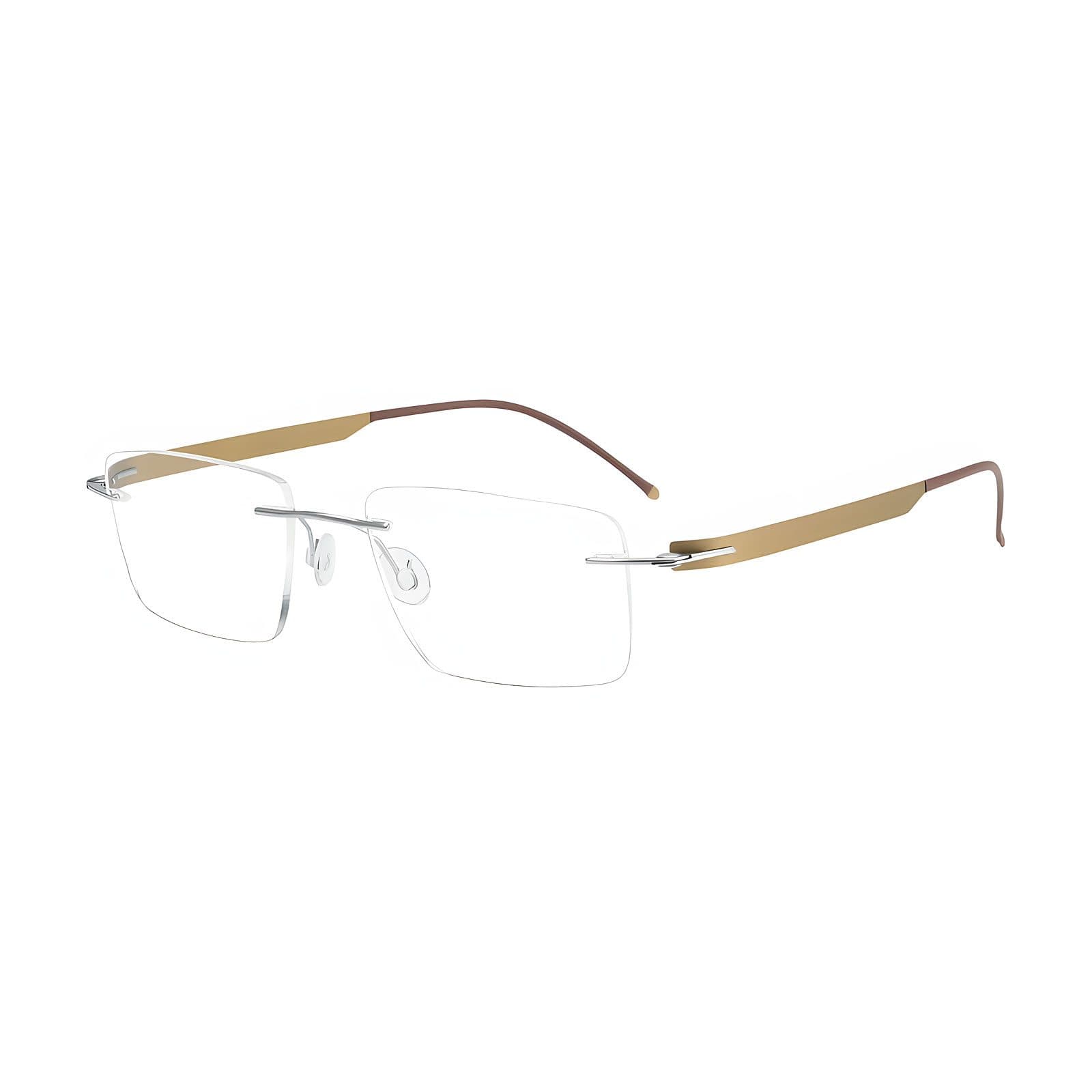 DAG Titanium Rimless Rectangle Frames