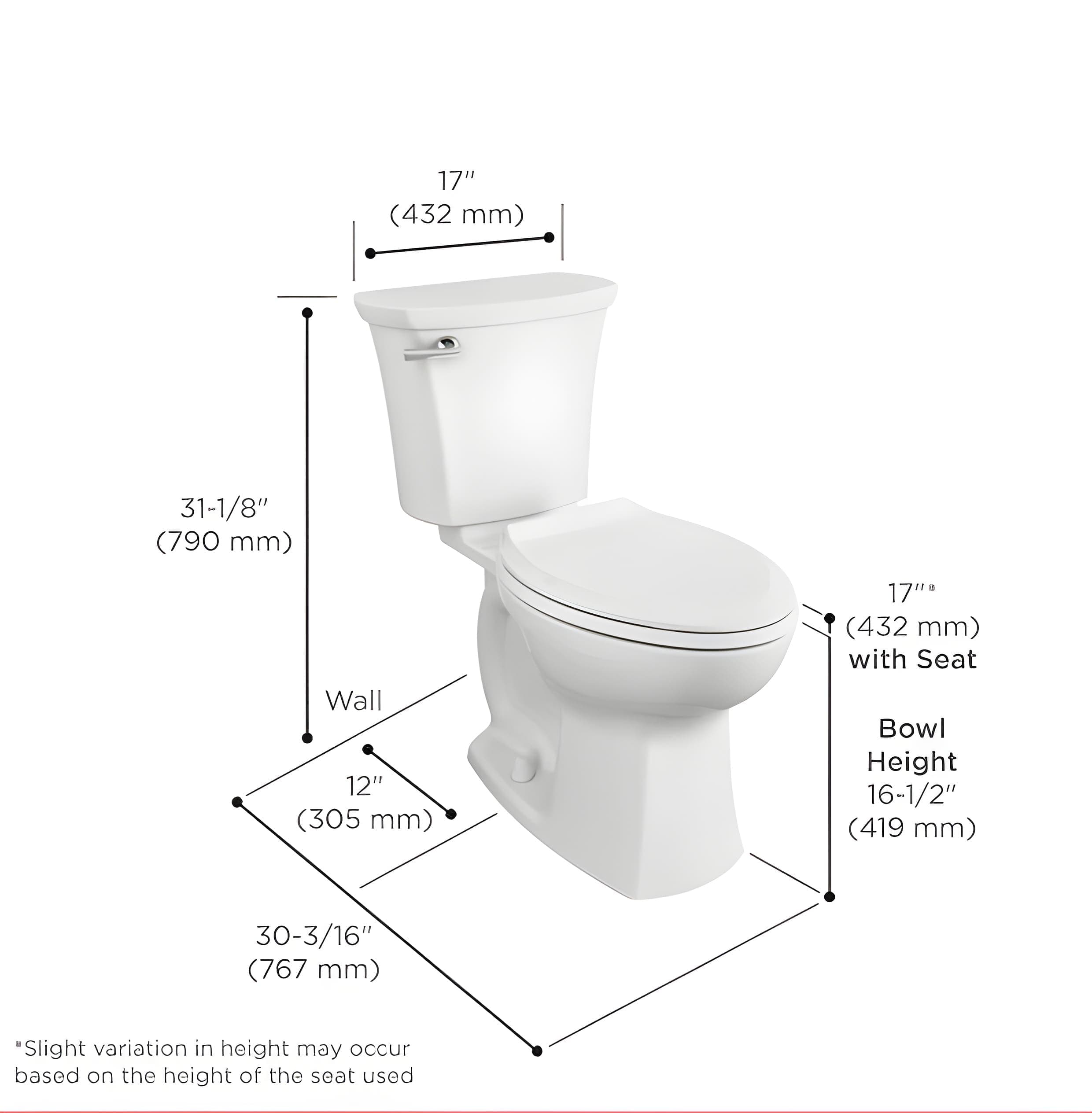 American Standard Edgemere – Includes Toilet, Installation and Haul Away - thumbnail 2