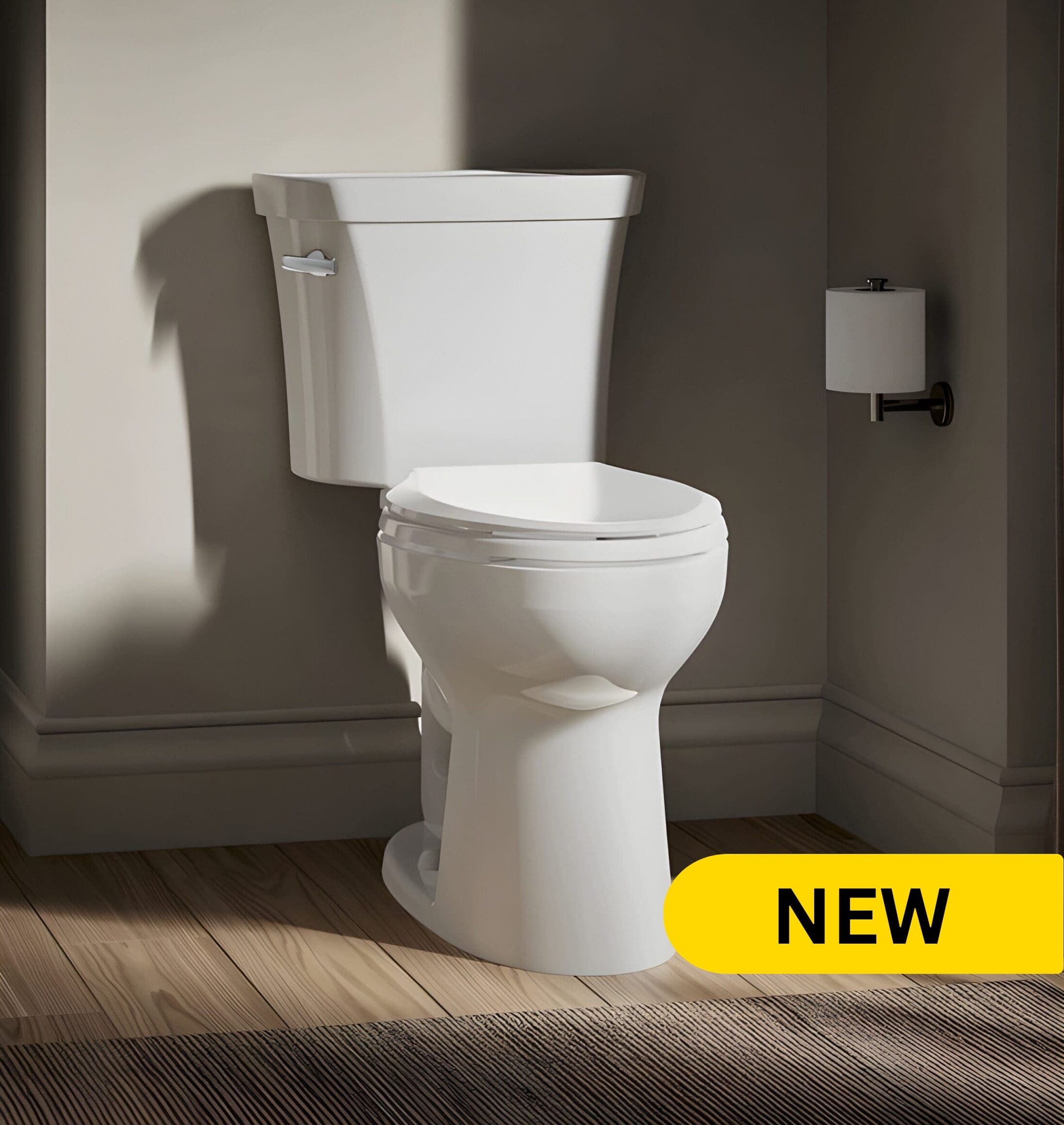 KOHLER Highline® Two-Piece Elongated Toilet with Revolution 360® – Includes Toilet, Installation and Haul Away