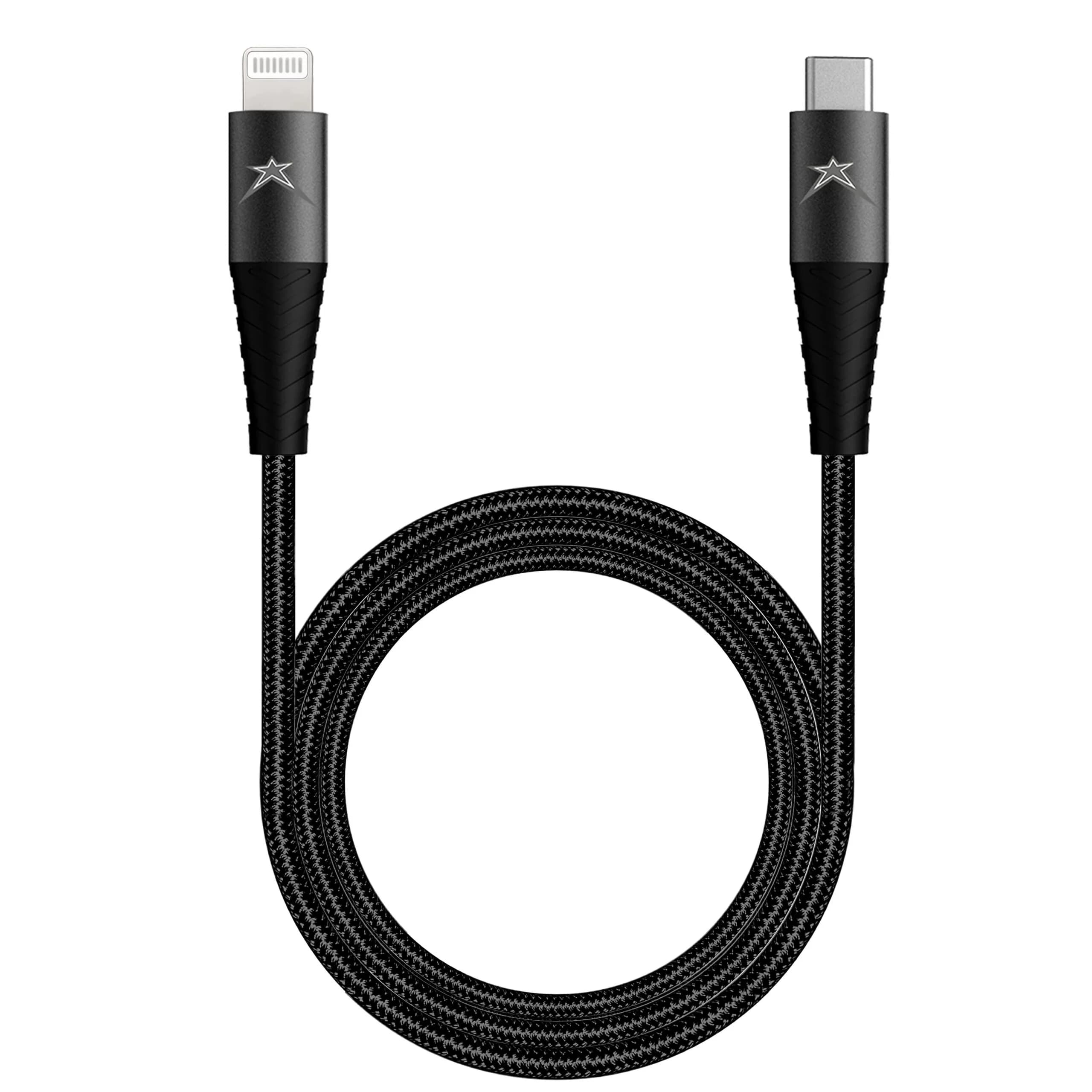 Lightning to Type-C Cable 6ft Black