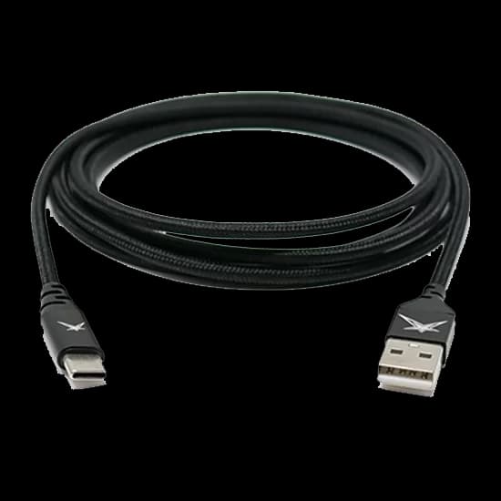 Type C to USB Cable 6ft Black - thumbnail 2