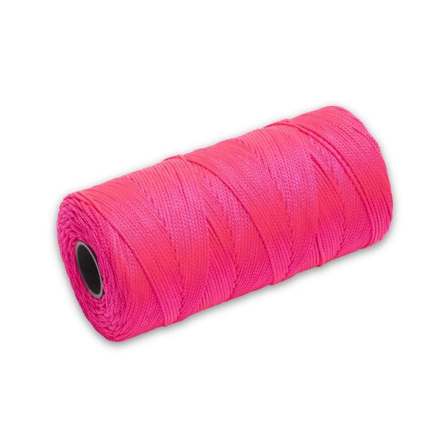 Braided Nylon Mason’s Line250′ Fl. Pink, Size 184″ Core