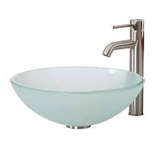 Frosted Glass Bowl Sink