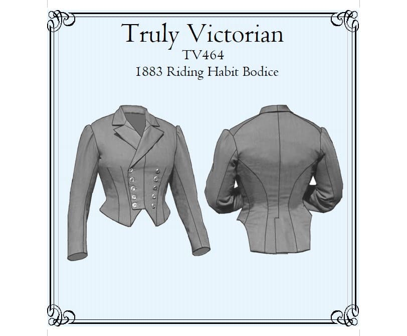 TV464 – 1883 Riding Habit Bodice