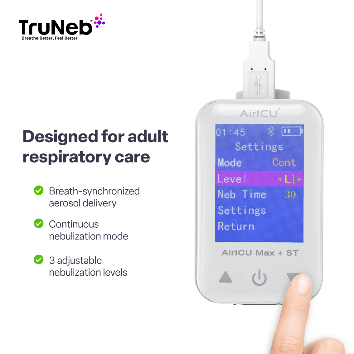 AirICU Max+ Medical Mesh Nebulizer - thumbnail 4