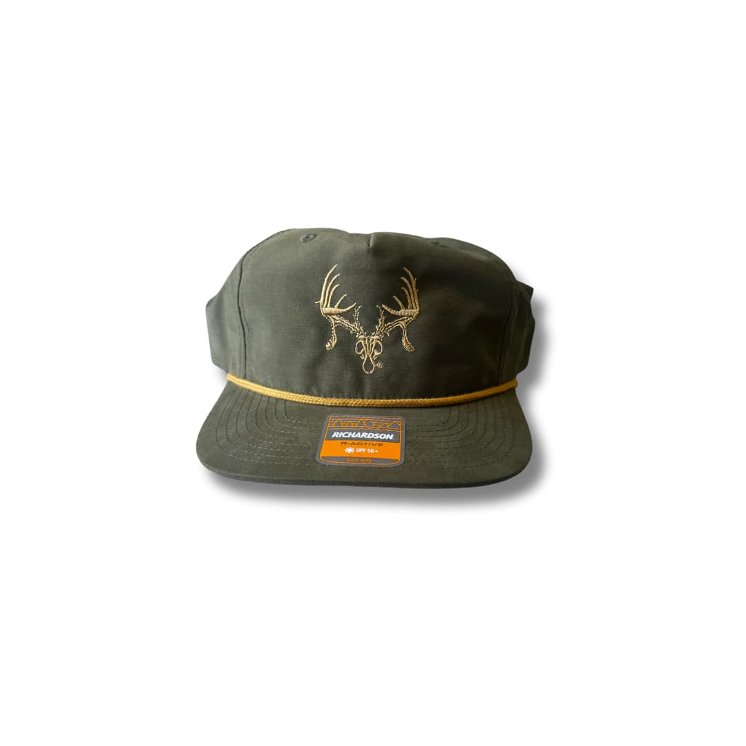 TTHA Skull Logo – Green/Gold Rope
