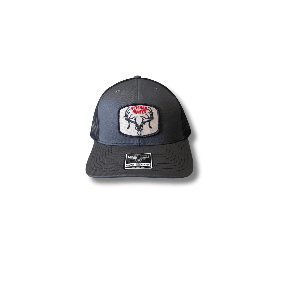 TTHA Skull Logo Veteran Patch – GRY/BLK