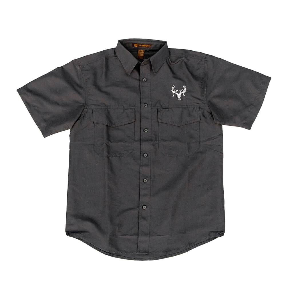 Harriton Mens S/S  – Gunmetal Grey