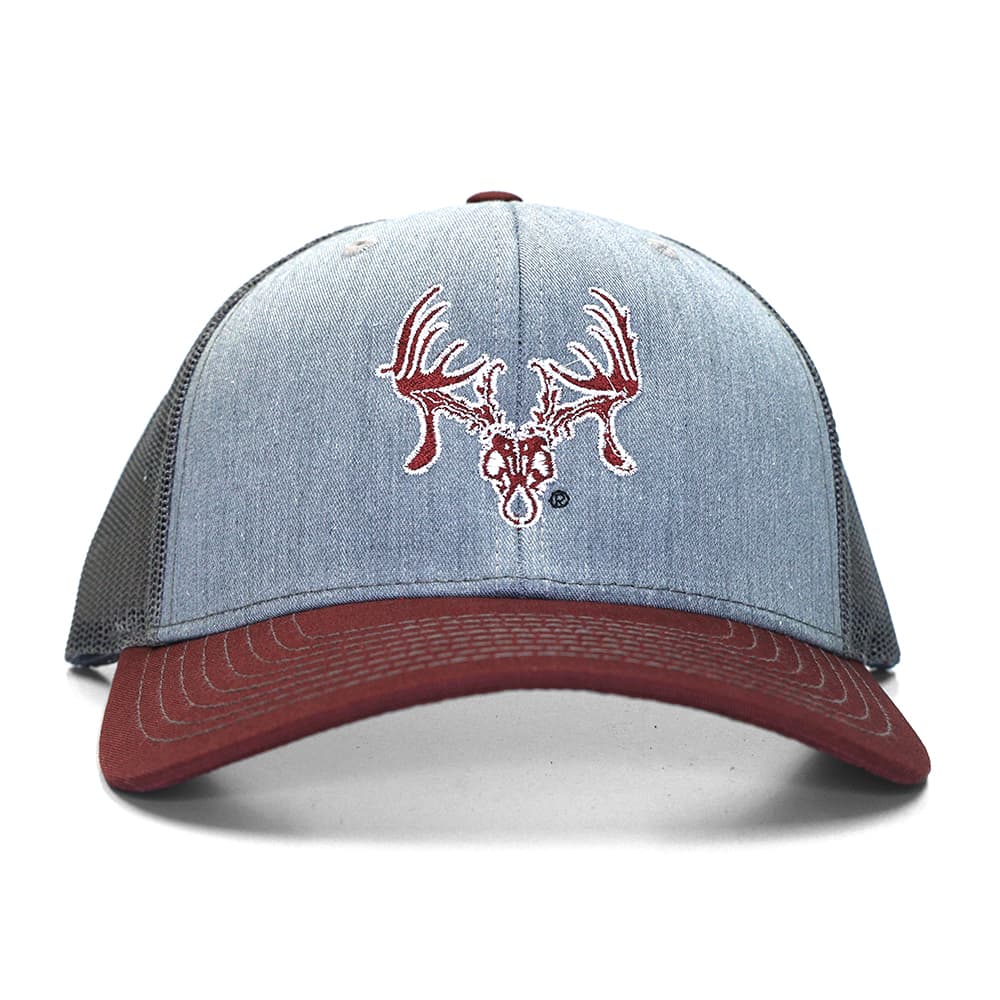 TTHA Skull Logo Cap – Aggie Maroon/Grey + Membership Deal