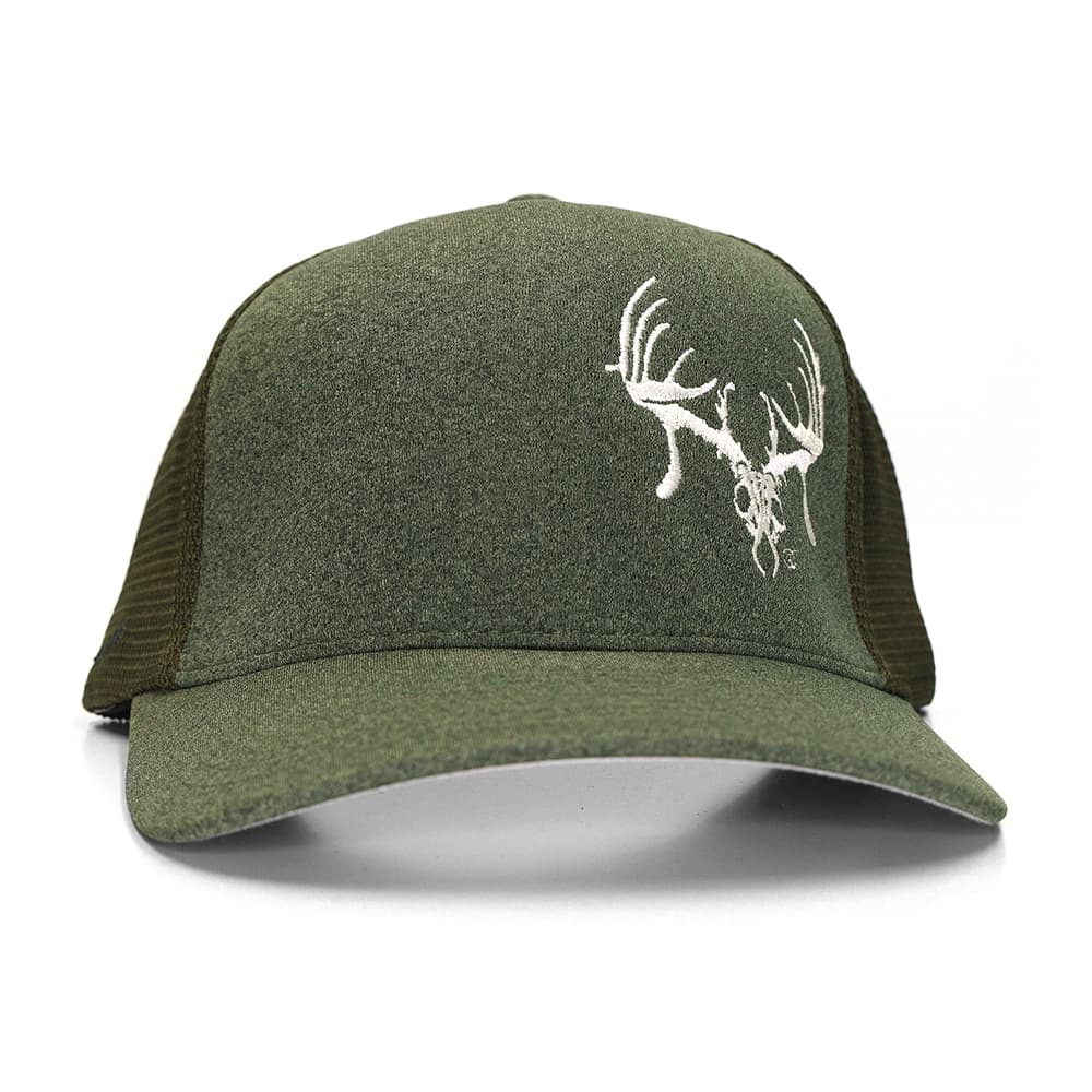 Flexfit Cap with White Logo – Green