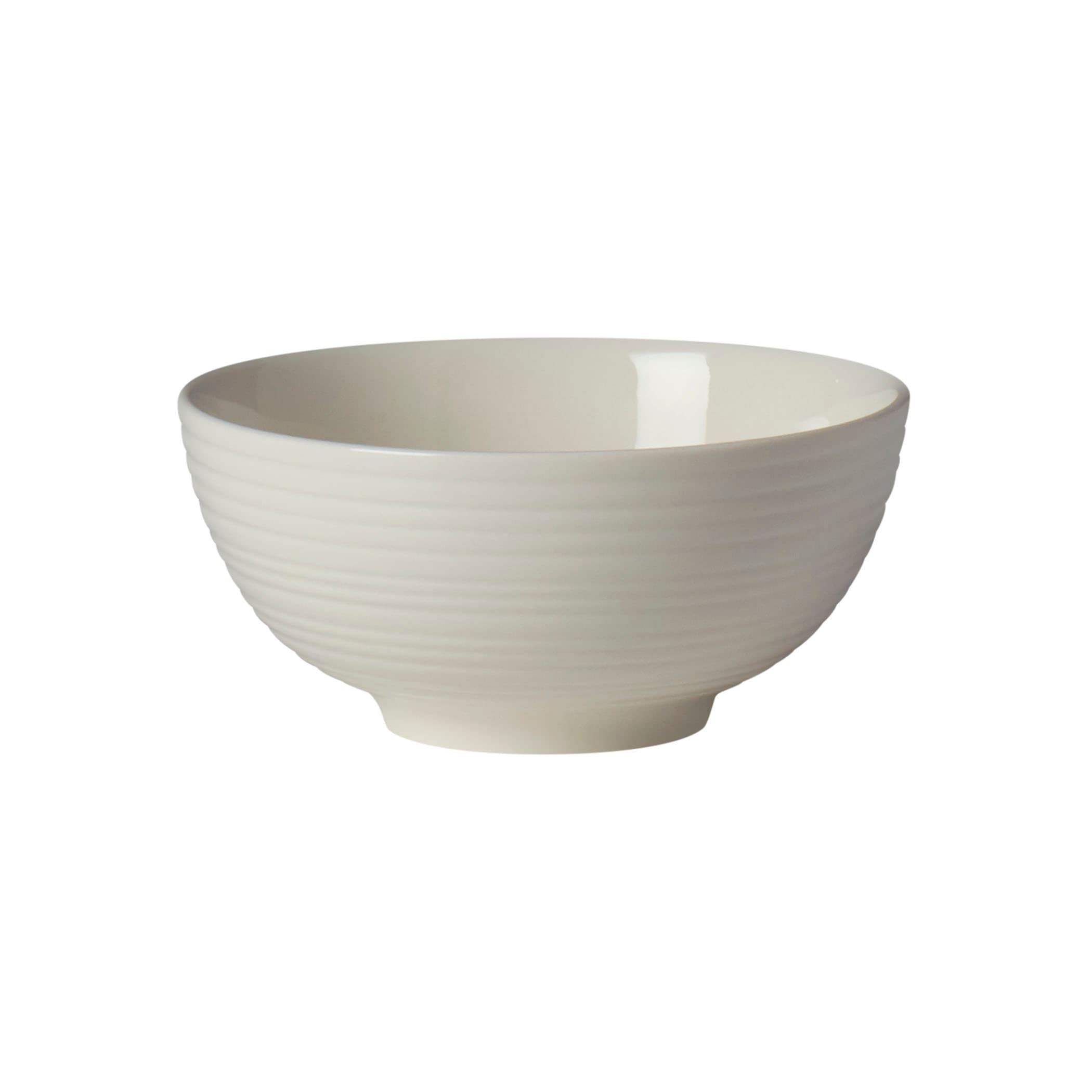 12-Piece Contempo Embossed White Porcelain Dinnerware Set - thumbnail 8