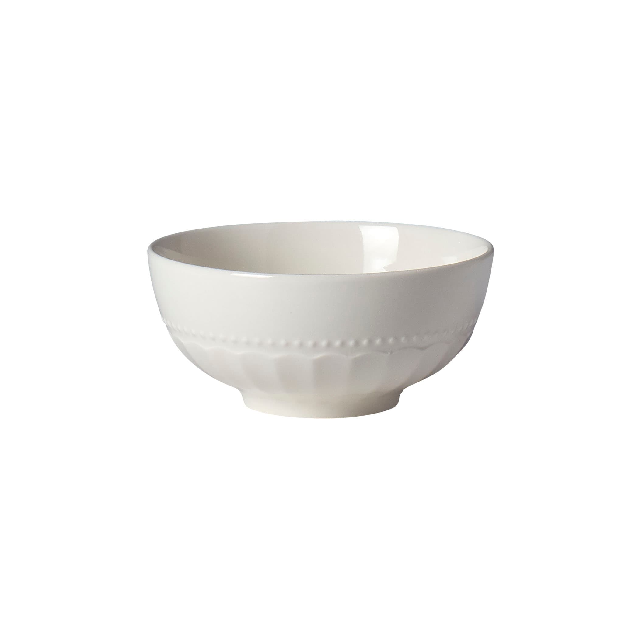 12-Piece Mosaico Embossed White Porcelain Dinnerware Set - thumbnail 9