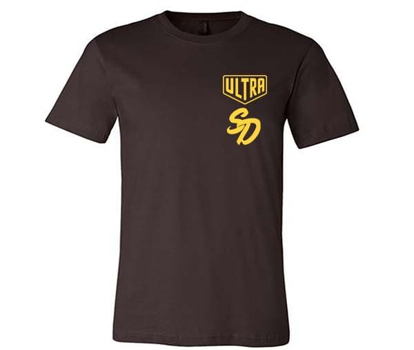 Ultra Logo T-shirt Brown San Diego Cornhole