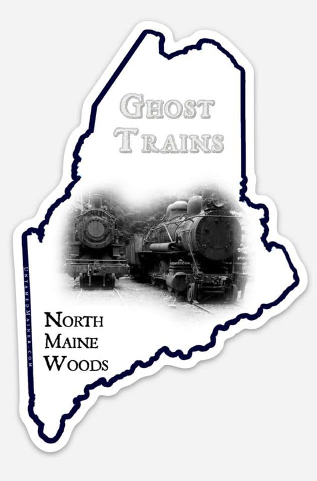 Maine Ghost Trains Abandoned Locomotives Stickers