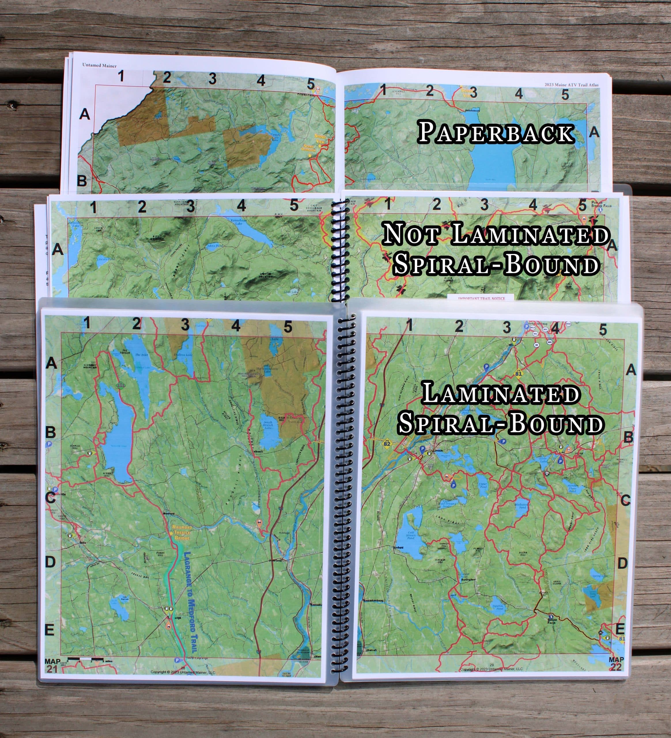 2026 Maine ATV Trail Map Atlas - thumbnail 2