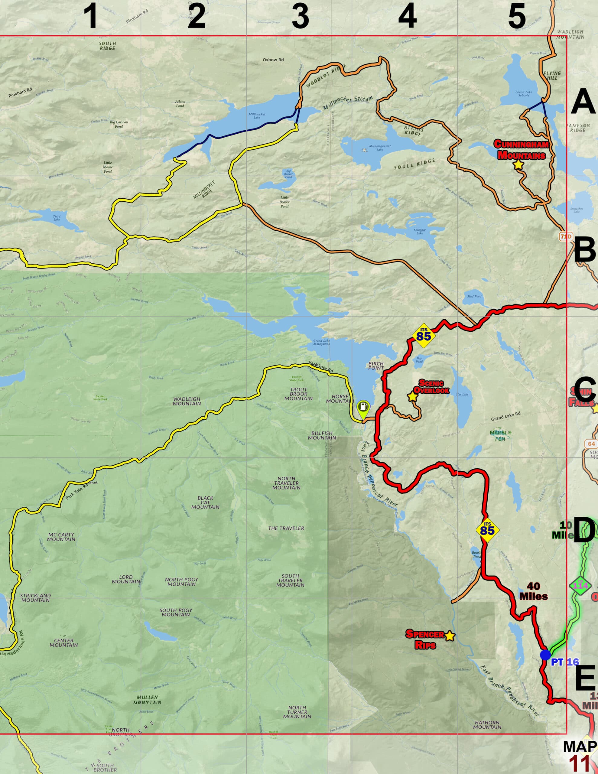 2025-2026 Maine Snowmobile Trail Map Atlas - thumbnail 4