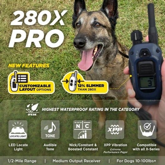 Dogtra 280X PRO 1-Dog Unit Remote Training Collar - thumbnail 2