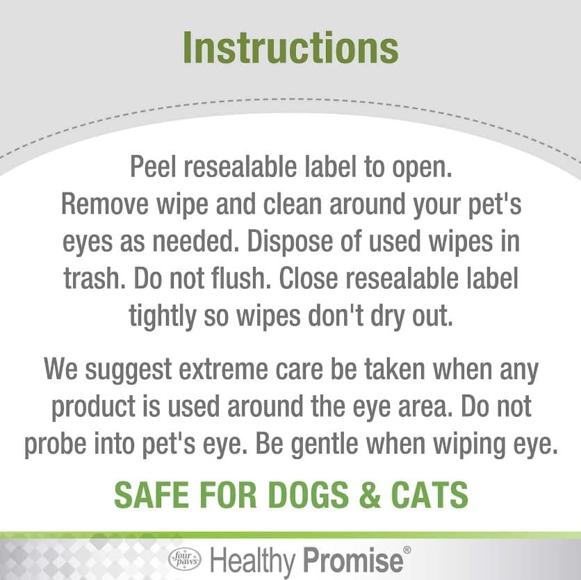 Four Paws® Healthy Promise® Eye Wipes for Dogs & Cats 35 Ct - thumbnail 6