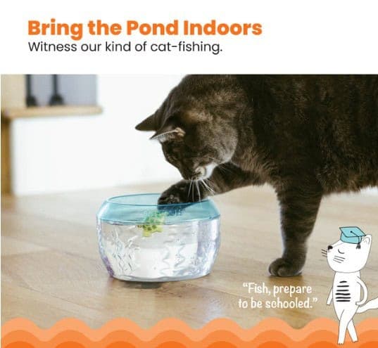 Catstages MEOW-SMERIZING™ Fish Bowl Cat Toy - thumbnail 2
