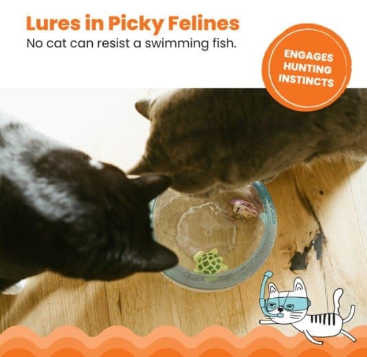 Catstages MEOW-SMERIZING™ Fish Bowl Cat Toy - thumbnail 5
