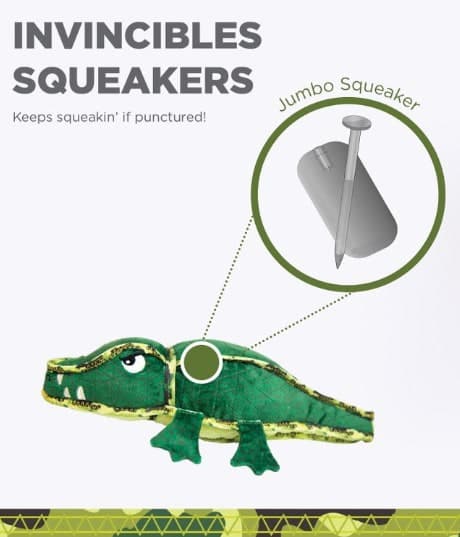 Outward Hound® Xtreme Seamz™ Alligator Dog Toy - thumbnail 4