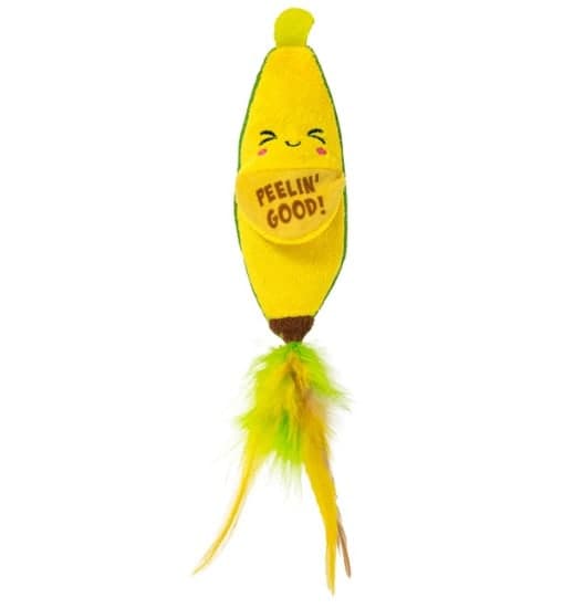Catstages® Peelin’ Good Banana Kicker Dental Catnip Toy