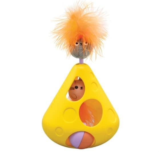 Catstages® Mousin’ Around Wobble Wedge Interactive Cat Toy