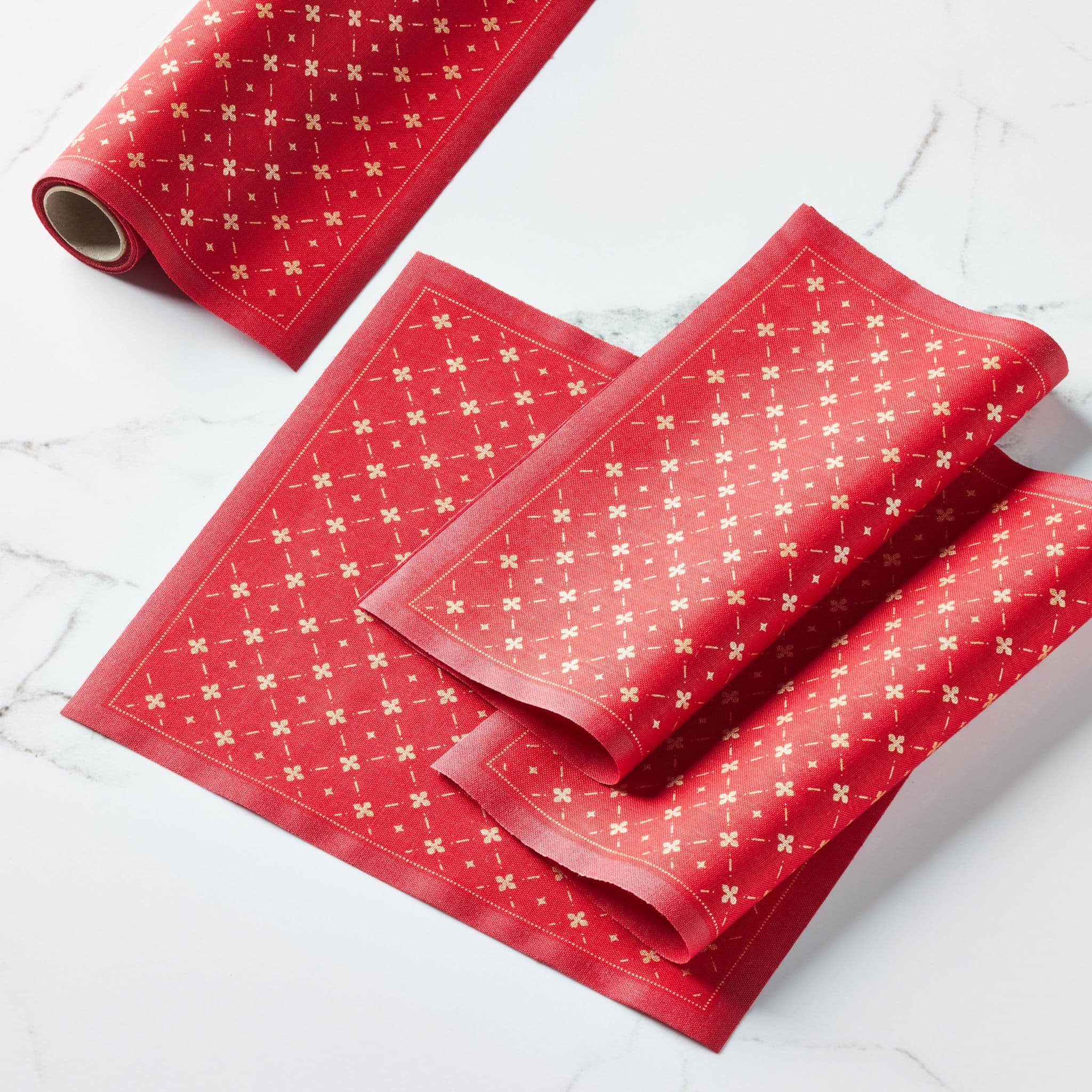 Lux Xmas Cotton Luncheon Napkins 12 Units
