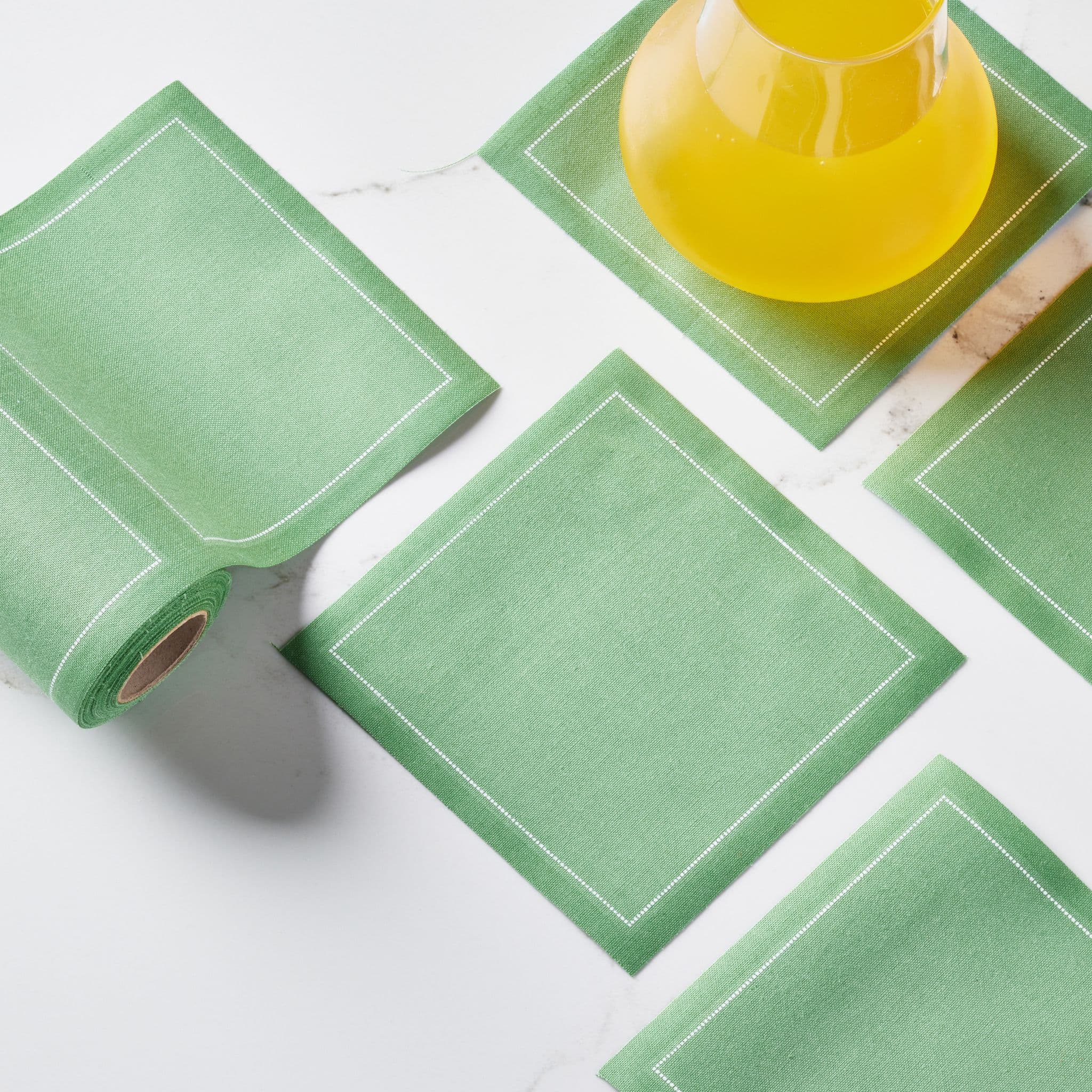 Eucalyptus Cotton Cocktail Napkins 50 Units – Set of 4