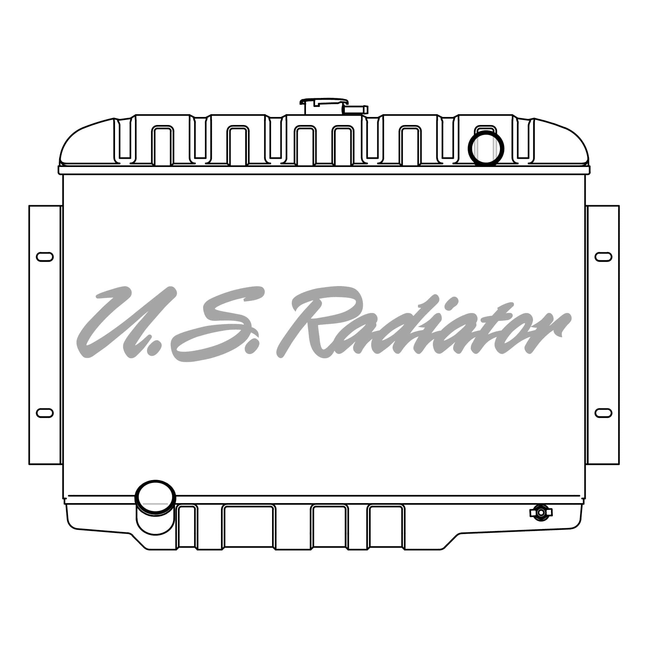 Jeep CJ 5, 1973-86 Radiator