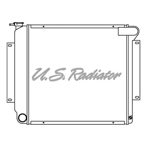 International Harvester Scout II, 1972-80 6 Cyl 258 Aluminum Radiator