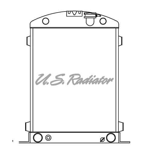 Ford 1928-1953 Car, 1932 V8 Flathead 1.25″ Inlet Radiator