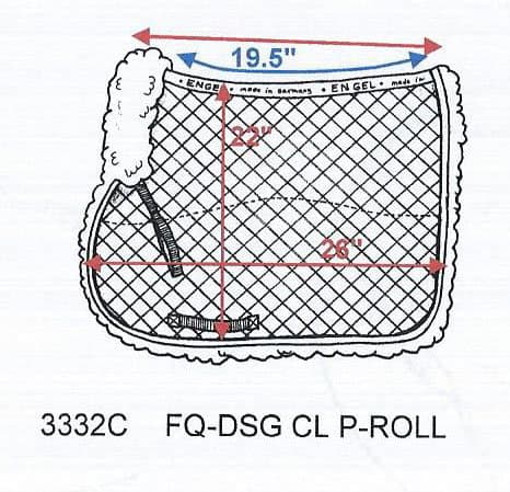 All Purpose Saddle Blanket with Complete Lining White - thumbnail 2
