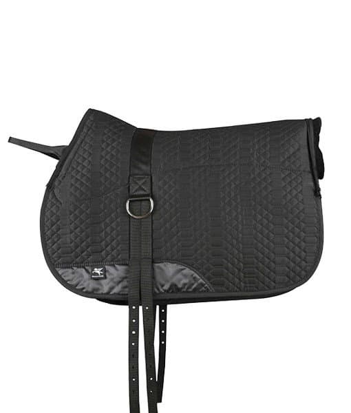 Western Sheepskin Bareback Pad – Large Black - thumbnail 3