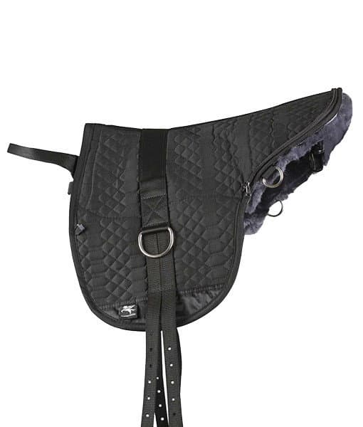 Pony Bareback Sheepskin Lined Pad – Small Charcoal - thumbnail 4