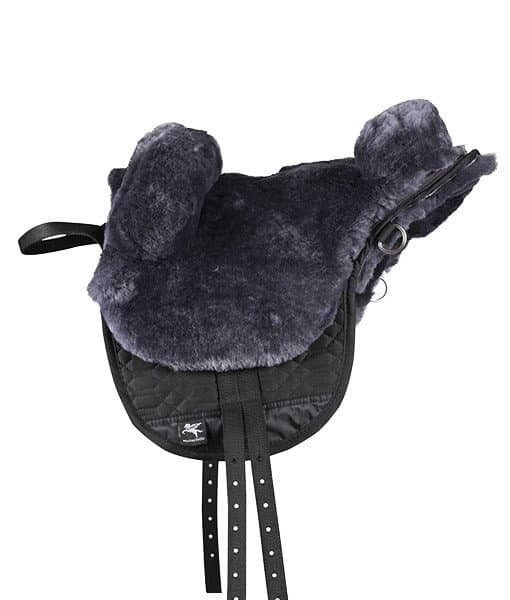 Pony Bareback Sheepskin Lined Pad – Small Charcoal