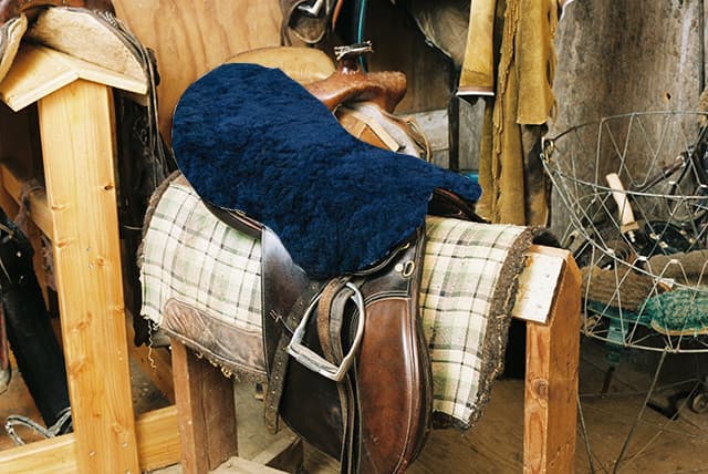 All Purpose / Dressage Saddle Seat Cover Blue