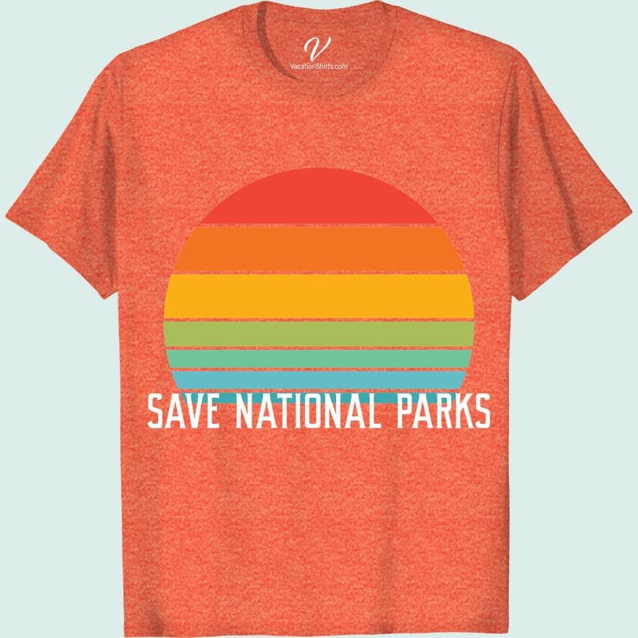 National Parks Tee: Retro Sunset Design, Support Nature - thumbnail 4