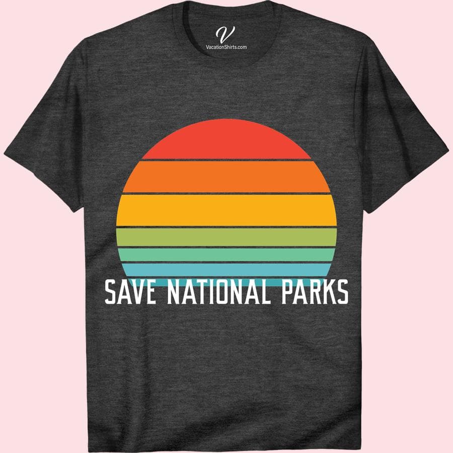 National Parks Tee: Retro Sunset Design, Support Nature - thumbnail 5
