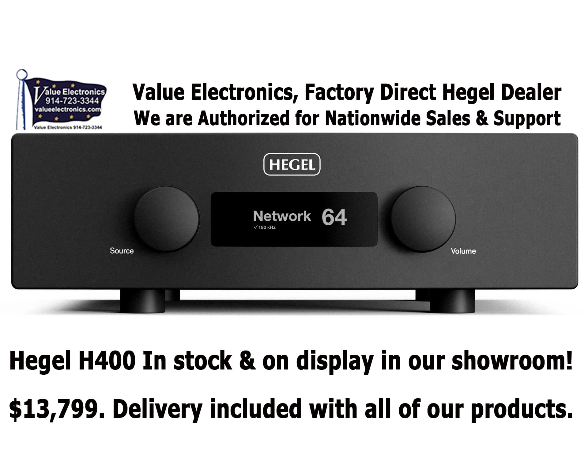 Hegel H400 2-Ch Amplifier