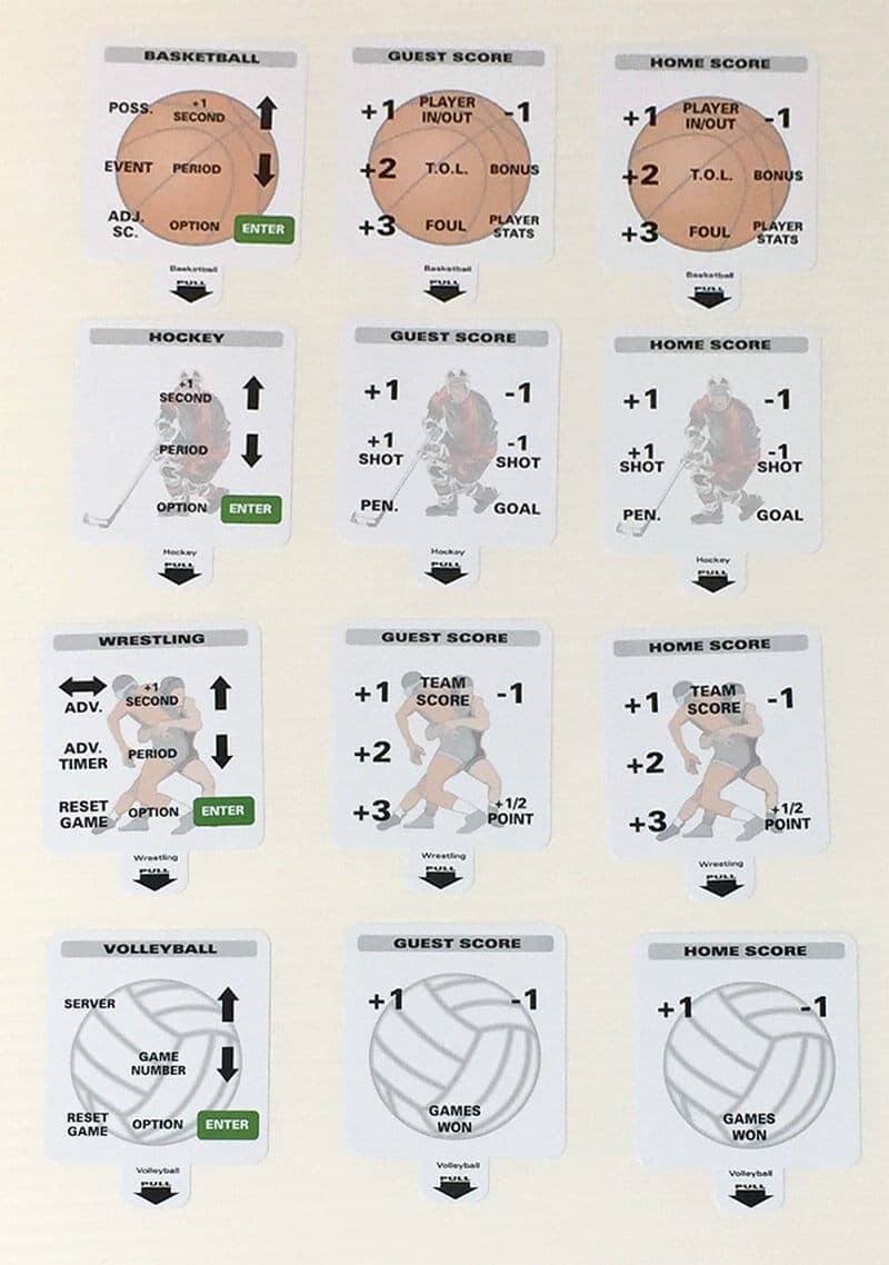 Indoor Sports Inserts for LCD Keyboard