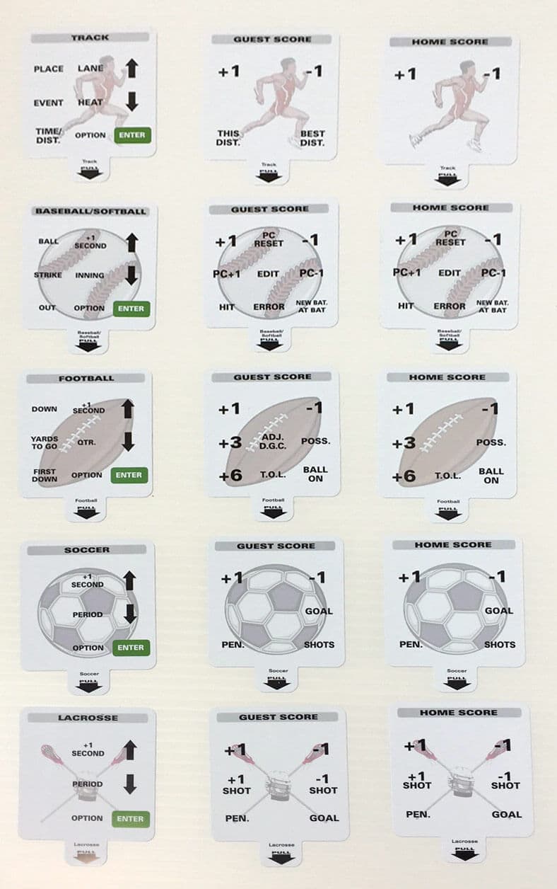 Outdoor Sports Inserts for LCD Keyboard