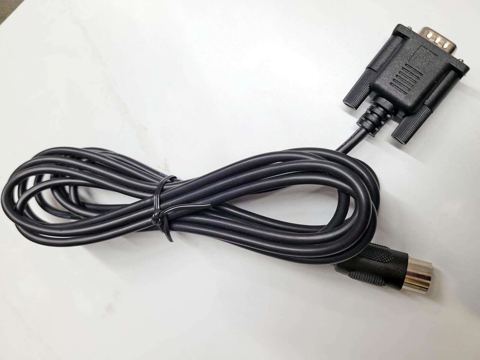 Handheld portable DIN/DB9 cable