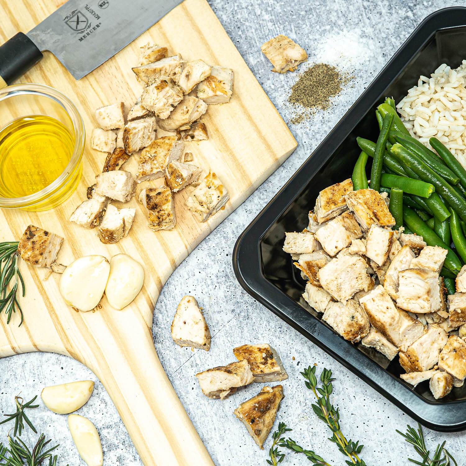 Diced Chicken, Rice &amp; Green Beans