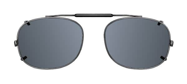 Rectangle Visionaries Clip on Polarized Sunglasses