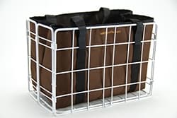 582 Rear Folding Basket & 3558BRBAG Brown Liner Combo