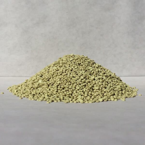 Elemental Sulfur Half Moon Shaped Disk Pellets with Bentonite Clay